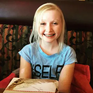 Maya at a community event